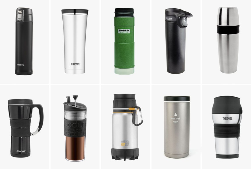 coffee travel mugs kaffee reise thermos trinken USA food essen https://gearpatrol.com/2013/02/19/5-best-commuter-travel-mugs/