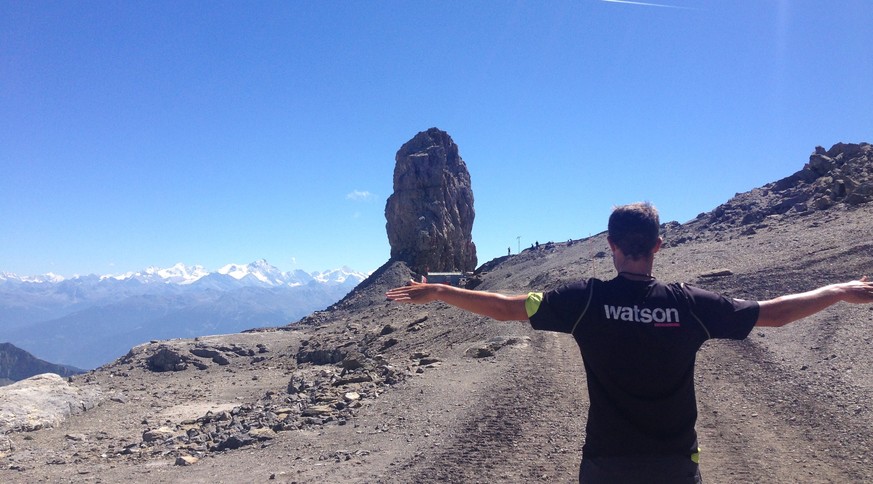 Fast da: Die letzten Meter nach dem Gletscher zum Quille du Diable.