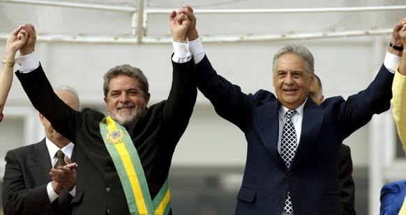 Zwei Ex-Präsidenten: Lula mit seinem Vorgänger Cardoso.