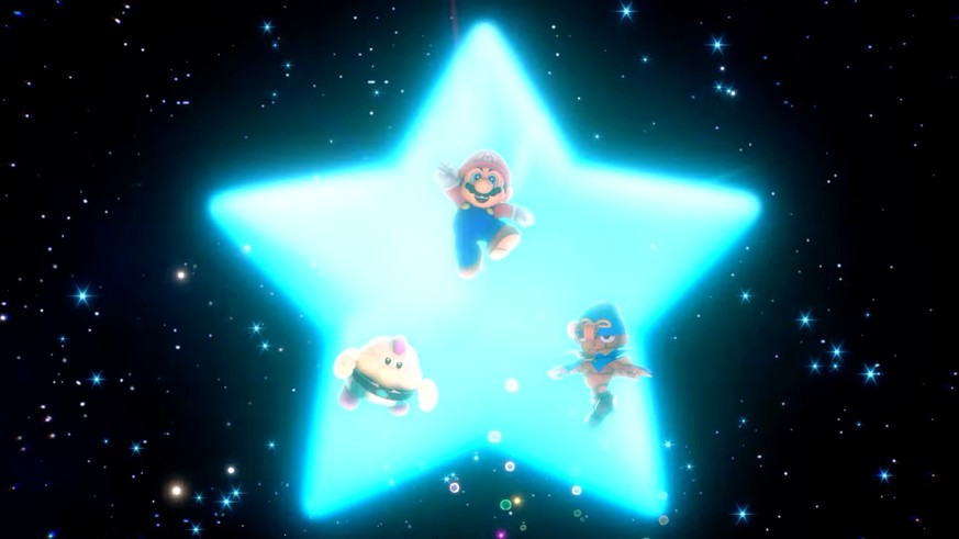 Nintendo Switch Mit geglückten Aktionen ladet ihr eine Energieleiste auf, die euch später etwa einen gemeinschaftlichen Sternenangriff ermöglicht.