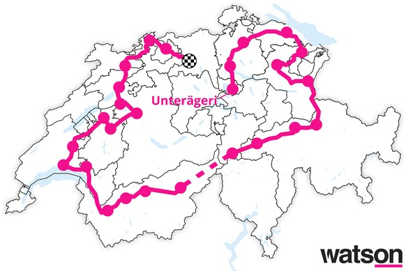 Nach ihrem Besuch sind die zwei los in Richtung Unterägeri.&nbsp;