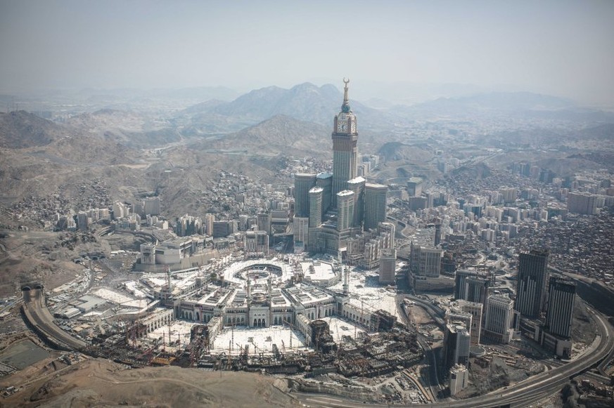 Die Kaaba in Mekka in einer Luftaufnahme (2015).