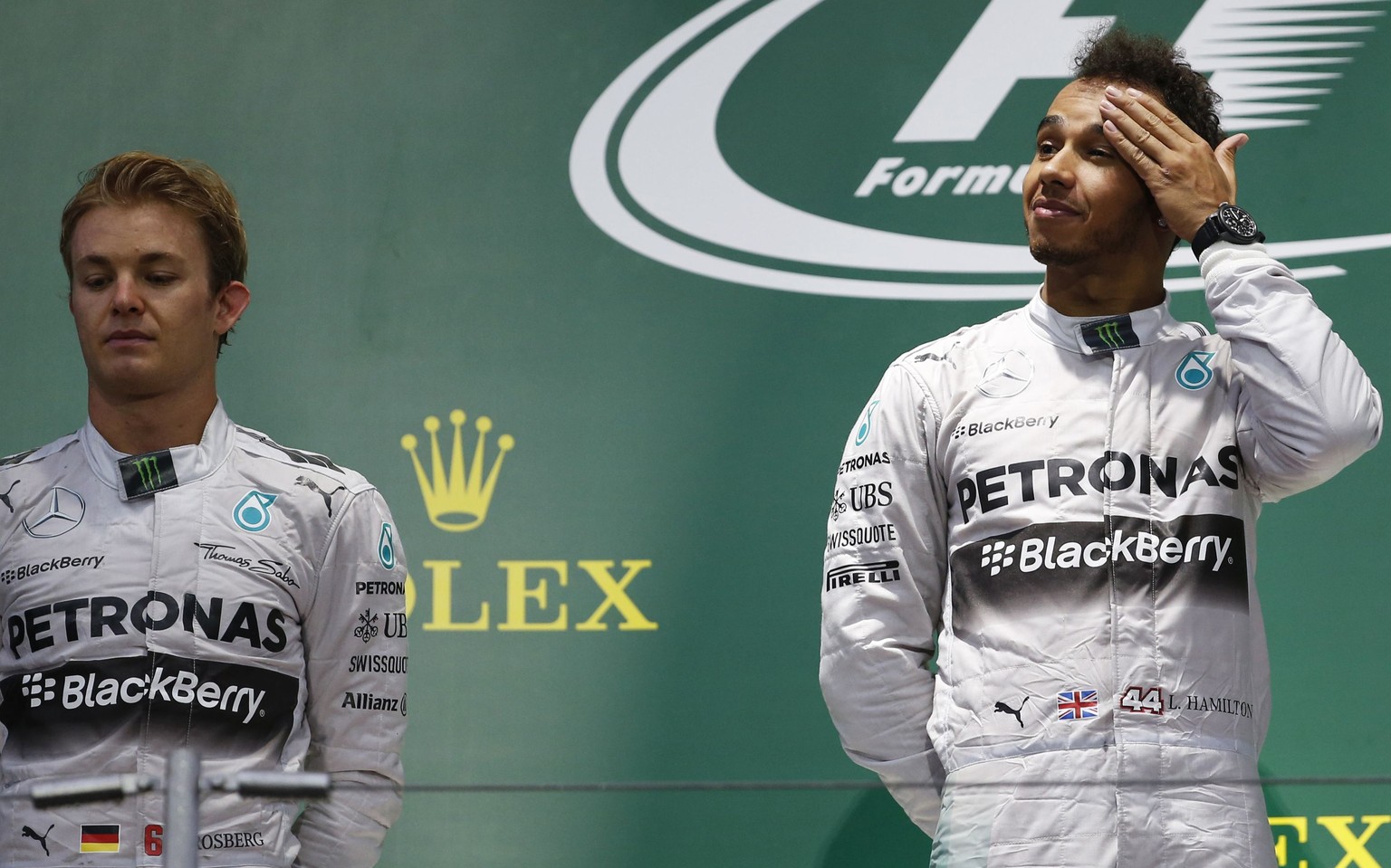 Nach dem Horrorunfall von Jules Bianchi herrscht bei Rosberg und Hamilton grosse Besorgnis.&nbsp;