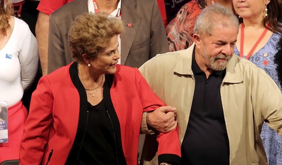 Amtierende Präsidentin Dilma Rousseff und Ex-Präsident Lula da Silva.