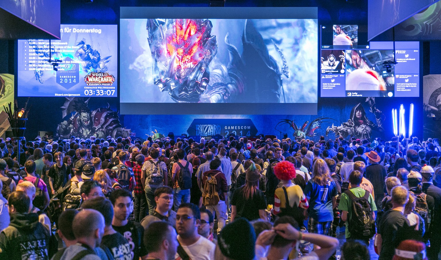 Gross, bunt und laut, das ist die Gamescom.