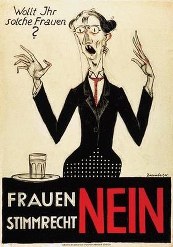 Das Plakat wurde im Abstimmungskampf 1920 eingesetzt und zwar in den Kantonen Basel-Stadt und Zürich. Die Vorlage wurde abgelehnt.
