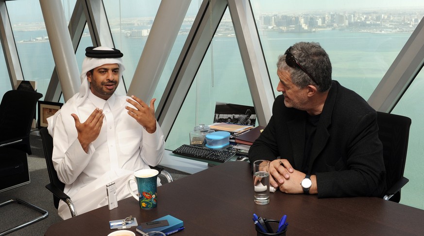 Nasser Al Kather, der Marketingdirektor der WM 2022, im Gespräch mit Klaus Zaugg.