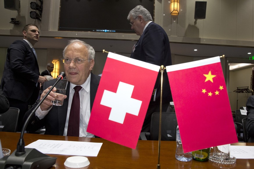 Bundespräsident Johann Schneider-Ammann bringt Verständnis auf für das harte Durchgreifen der chinesischen Regierung.
