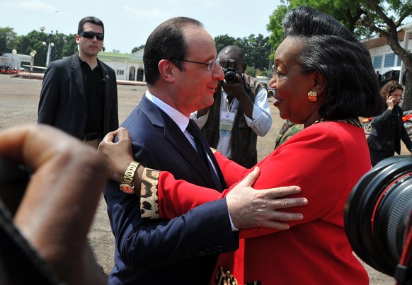François Hollande ist sehr bemüht um ein gutes Ansehen Frankreichs in Bangui.