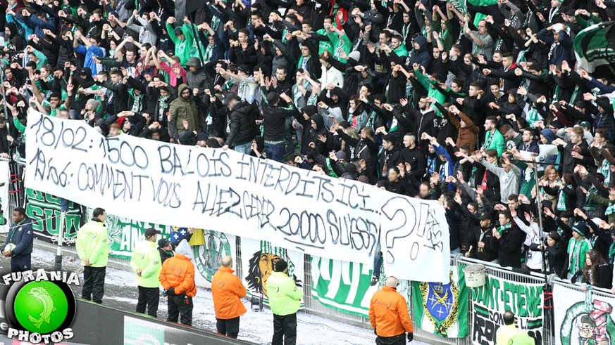 Die Anhänger von St-Etienne hätten gerne Auswärtsfans im Stadion gehabt.