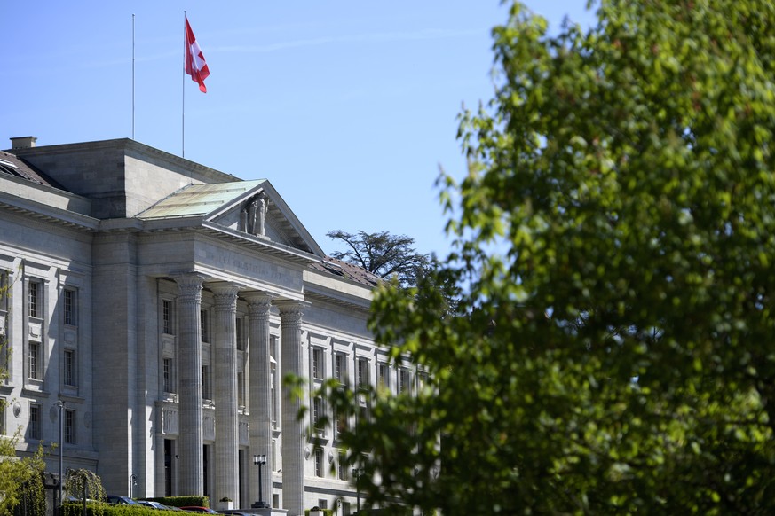 Le batiment du Tribunal Federal, TF, photographie ce jeudi 13 avril 2017 a Lausanne. (KEYSTONE/Laurent Gillieron)