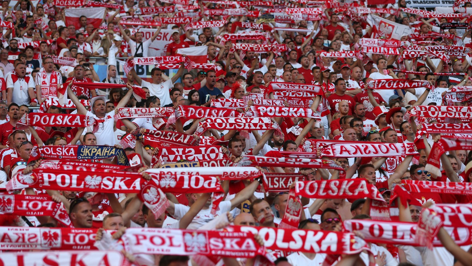 Stimmgewaltige Polen: In Saint-Etienne werden Rot und Weiss die dominierenden Farben sein.
