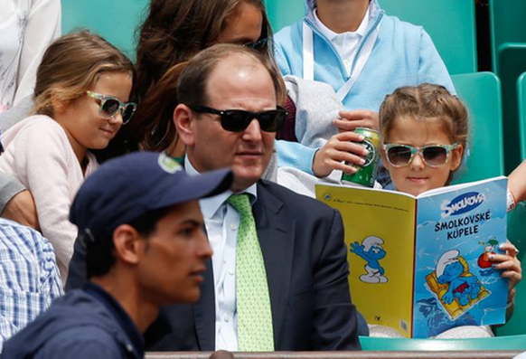 Federer Myla Charlene French Open 2015