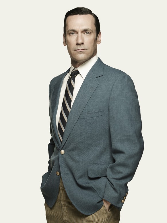 Don Draper (Jon Hamm), fallende Werberlegende. Einen schöneren Serien-Mann hat es nie gegeben und wird es nie mehr geben.