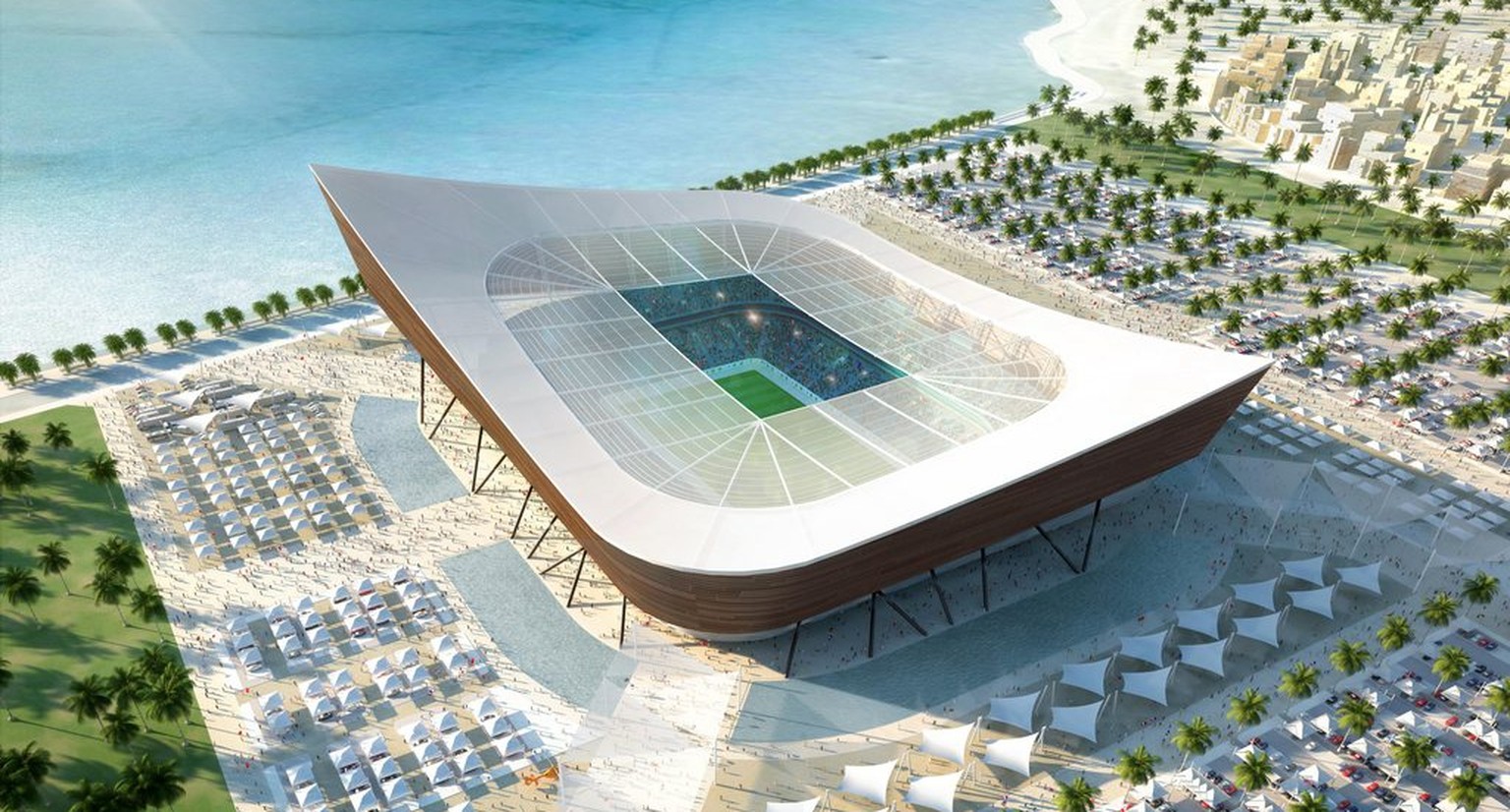 Im&nbsp;Al-Shamal Stadium sollen während der WM kühle 22 Grad herrschen.