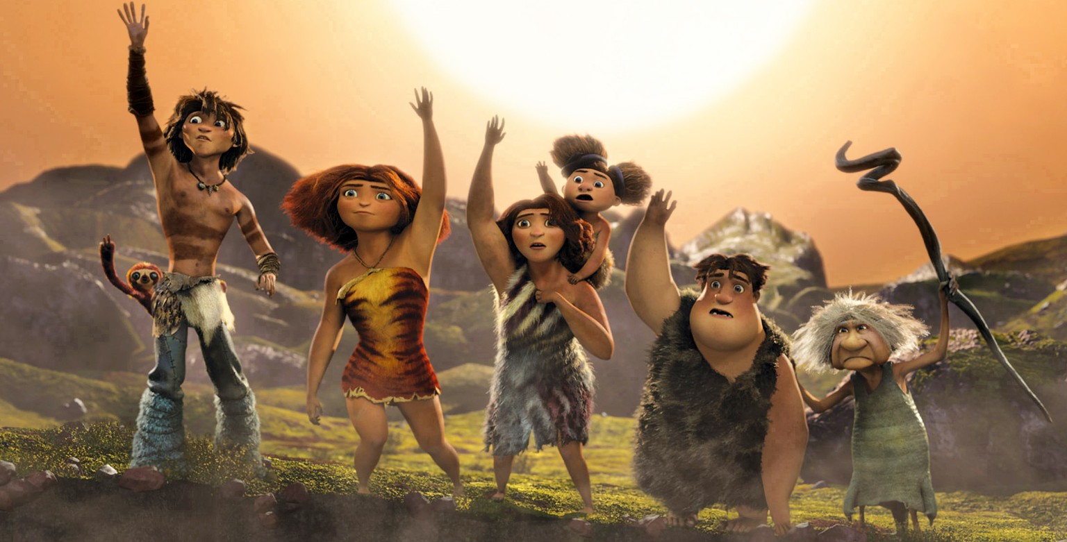 Die Croods, unsere Vorfahren: Sie mussten zuerst jagen und sammeln, bevor sie etwas zwischen die Zähne bekamen.