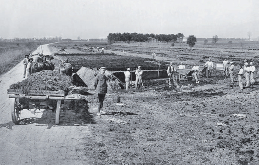 Ab 1913 verrichteten die internierten männlichen Fahrenden schweisstreibende Feldarbeit.