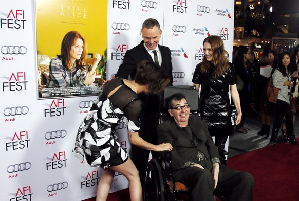 «Still Alice»-Premiere im November 2014 mit Kristen Stewart, Wash Westmoreland, Richard Glatzer und Julianne Moore (v.l.).