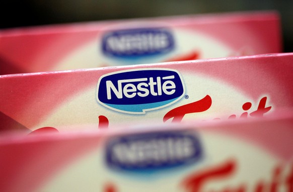 Boxes of baby food are seen in the company supermarket at the Nestle headquarters in Vevey, Switzerland, February 16, 2012. To match Insight NESTLE-SCIENCE/REUTERS/Denis Balibouse/File Photo