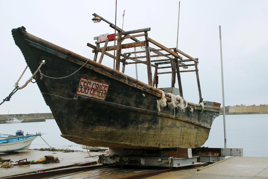 Vor der Küste Japans wurde in den vergangenen Monaten ein knappes Dutzend dieser Boote gefunden.