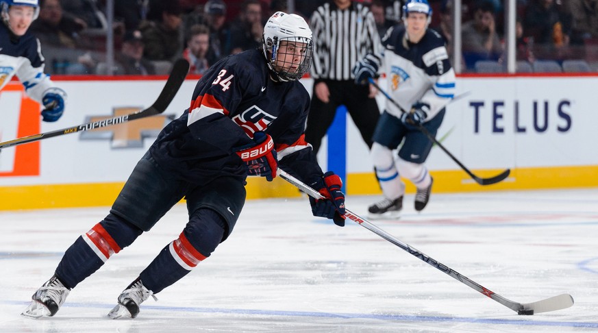 Matthews an der U20-WM im letzten Dezember gegen Finnland.