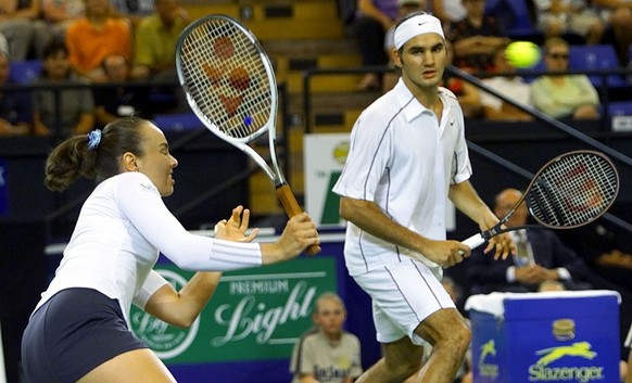 Im Jahr 2000 spielten Federer und Hingis gemeinsam am Hopman Cup.