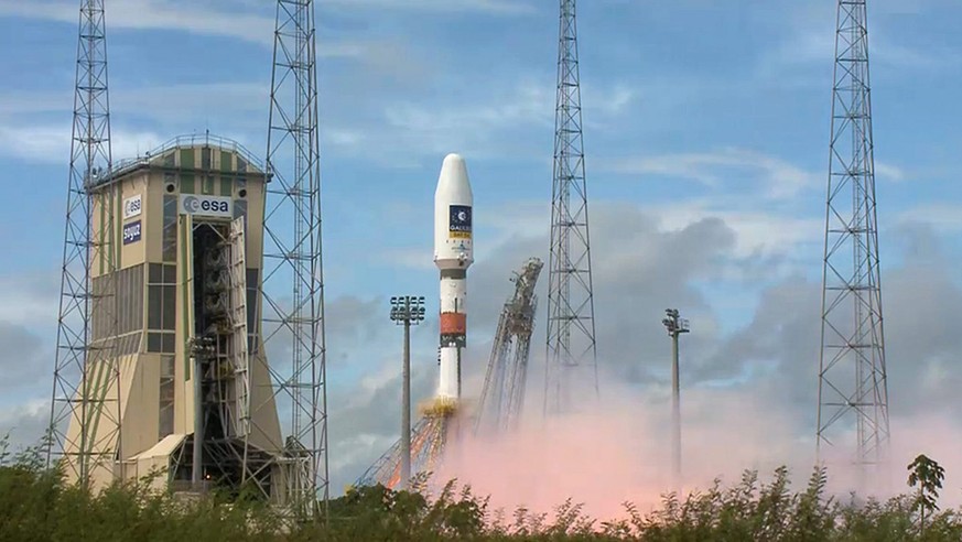Im August 2014 bringt eine ESA-Rakete Satelliten ins All.