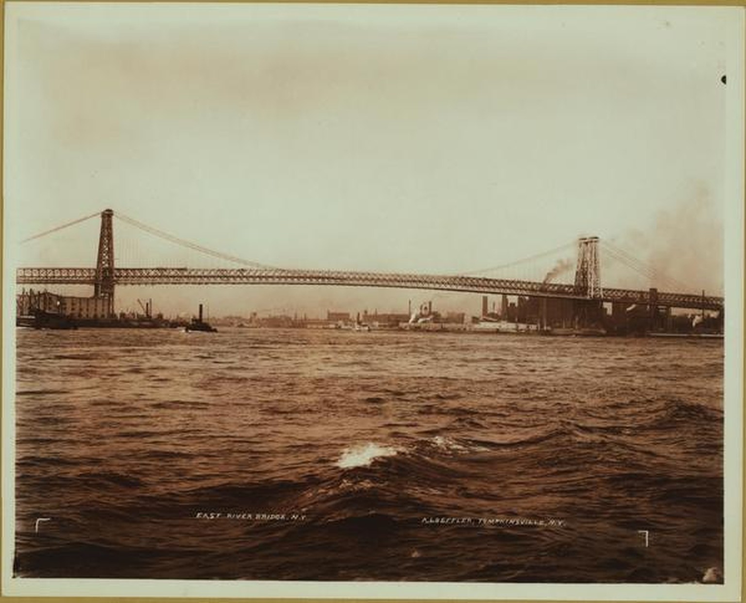 NYC, historic, Williamsburg bridge, Vorher-nachher