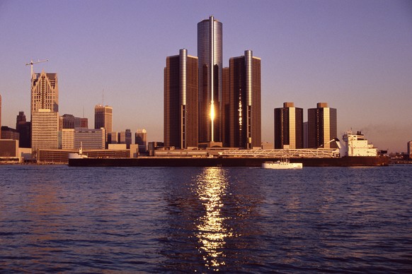 Detroit als glänzende Autometropole.