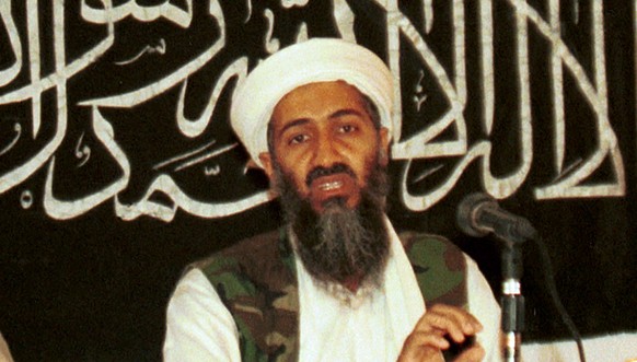 FILE - In this 1998 file photo made available on March 19, 2004, Osama bin Laden is seen at a news conference in Khost, Afghanistan. Bin Laden, was on the FBI&#039;s Ten Most Wanted Fugitives list bef ...