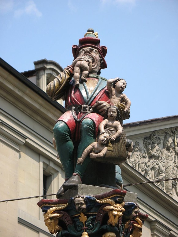 http://commons.wikimedia.org/wiki/File:4377_-_Bern_-_Kindlifresserbrunnen_am_Kornhausplatz.JPG Kindlifresserbrunnen