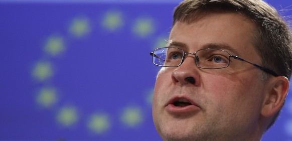 Widerspricht Tsipras: EU-Vizepräsident Dombrovskis.