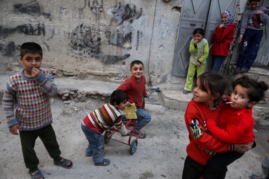 Durchatmen: Kinder während der Waffenruhe in Syrien.