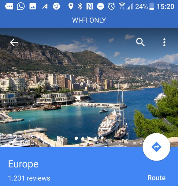Jup, auf Google Maps kann man ganze Kontinente bewerten.