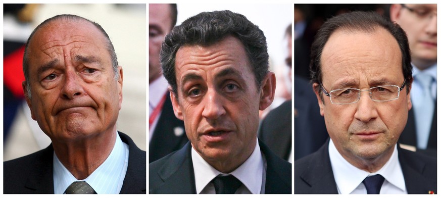 Bespitzelt: Chirac, Sarkozy und Hollande.