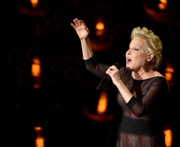 Bette Midler performs on stage during the Oscars at the Dolby Theatre on Sunday, March 2, 2014, in Los Angeles. (Photo by John Shearer/Invision/AP)