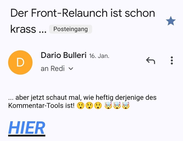 Nachrichten Linkding Dario Kommentare Freischalten