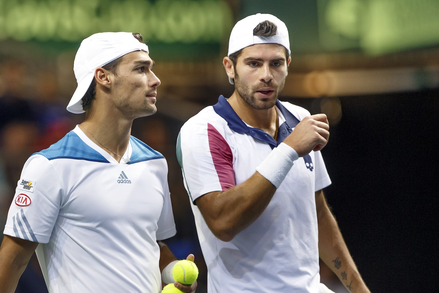 Fabio Fognini und Simone Bolelli schlagen die Schweiz im Davis-Cup in fünf Sätzen