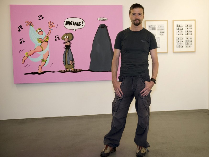 «Gottes Werk und Königs Beitrag» hiess 2011 Ralf Königs Ausstellung im Cartoon-Museum Basel.