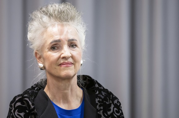 Nachrichten Linkding Regierungsraetin Carmen Walker Spaeh spricht an einer Podiumsdiskussion, am Montag, 16. Januar 2023 in Zuerich. (KEYSTONE/Michael Buholzer)
