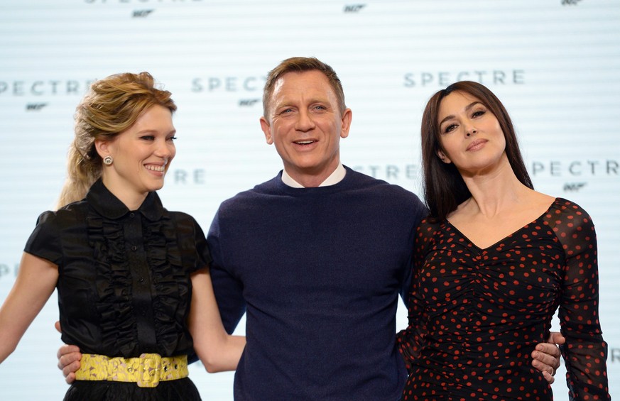 Léa Seydoux, Daniel Craig und Monica Bellucci.