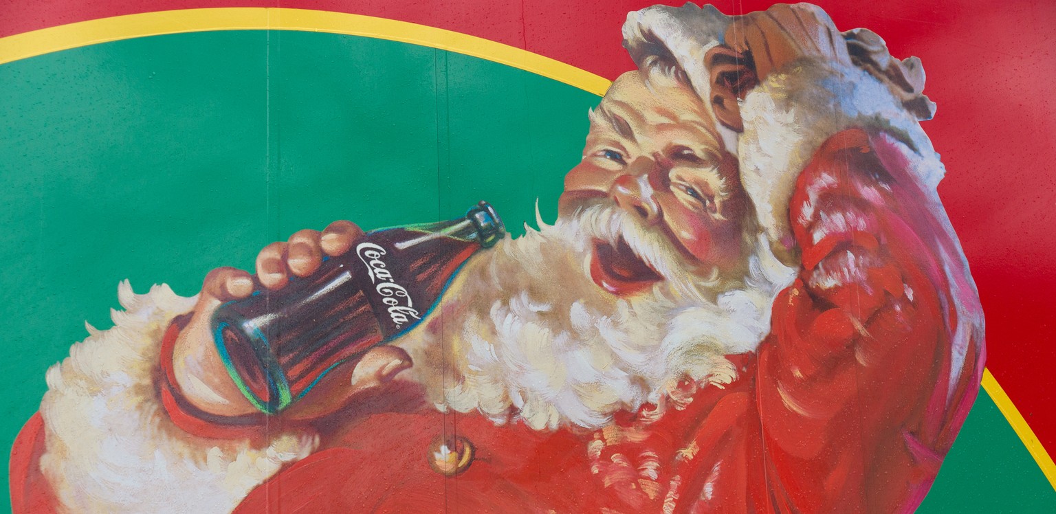 Kein Wunder, ist der Coca-Cola-Weihnachtsmann stets gut beleibt: Zucker trinken macht dicker als Zucker essen.