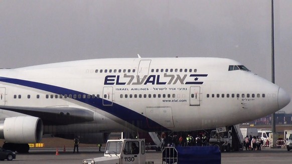Eine Boeing 747-458 der Fluggesellschaft El Al.