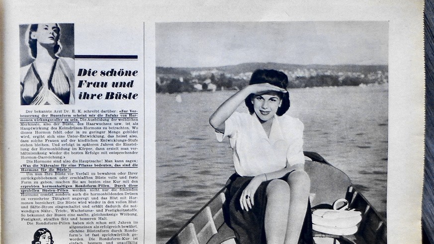 Busen-Pillen und Alpenbitter – Schweizer Werbung im Zweiten Weltkrieg - watson