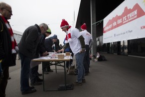 Fans spenden anlässlich des Thuner Heimspiels gegen den FCZ vor zwei Wochen.