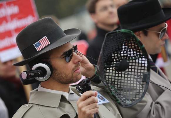 Demonstranten im September vor dem Bundestag.