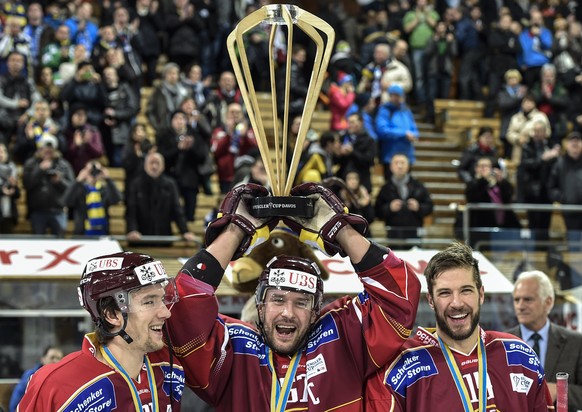 Goran Bezina (mitte) hat mit Genf zwei Mal den Spengler Cup gewonnen.