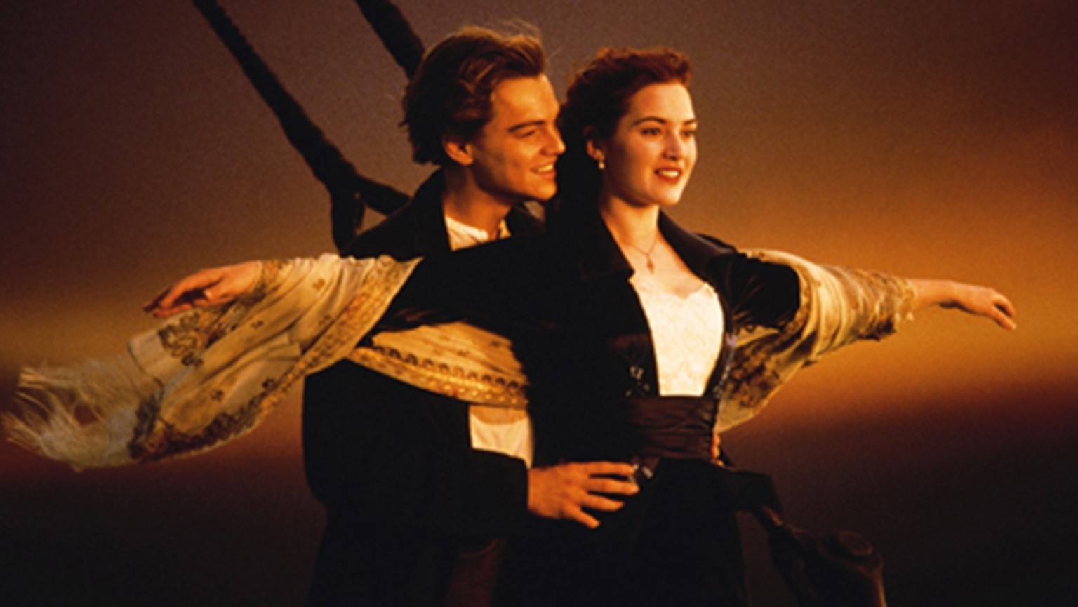 Ikonischer Torjubel: Leonardo DiCaprio und Kate Winslet in DER Szene des Films «Titanic».