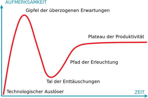 Der Hype-Zyklus nach Gartner Inc.