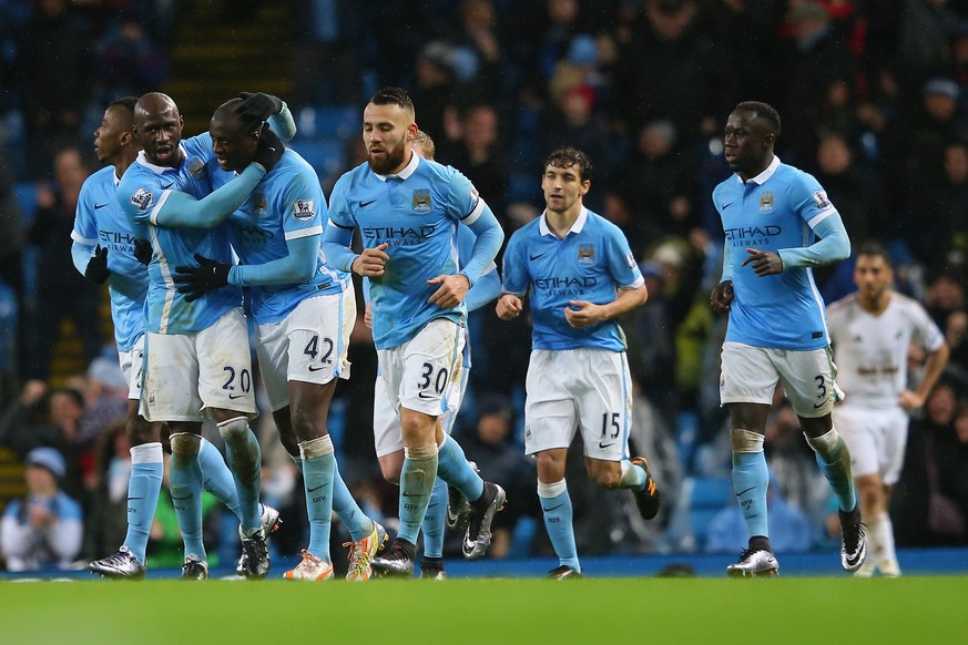 Späte Erlösung: Yaya Touré sichert den Sieg von Manchester City in der Nachspielzeit.&nbsp;